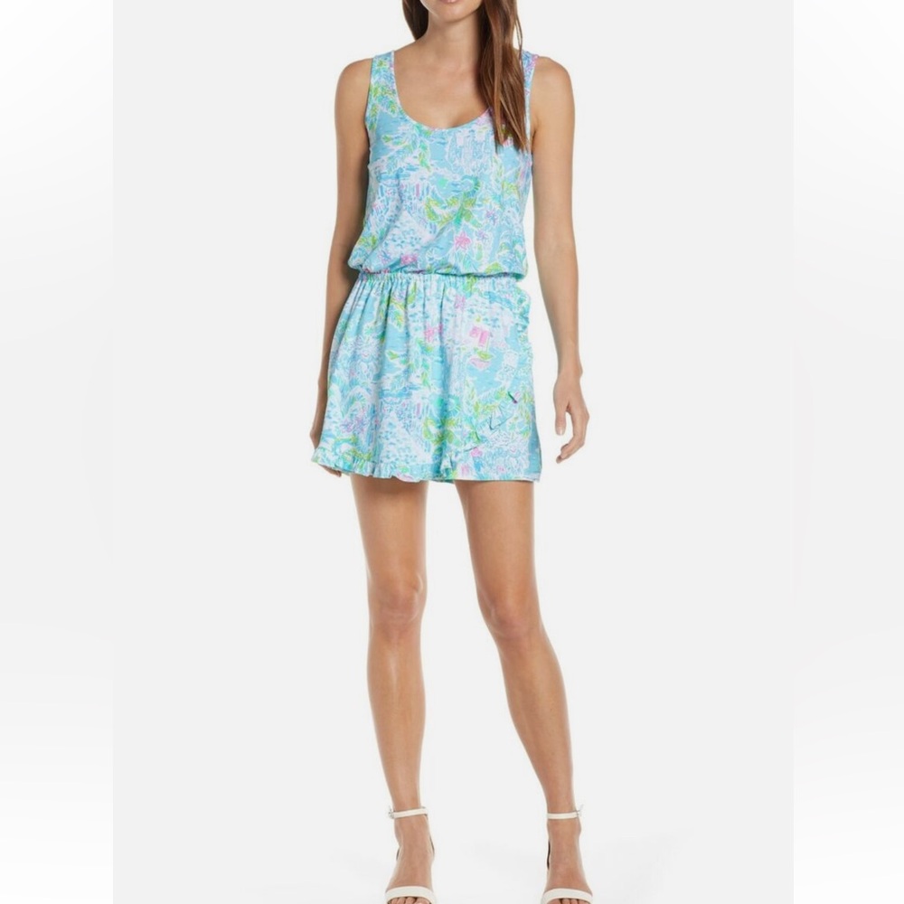 Lilly Pulitzer Analee Romper What A Lovely Place size small
